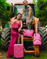 A.I. AFRICAN INTELLIGENCE THE SUNSET RESET CARRY ON LUGGAGE - SANDFLOWER COLLAB